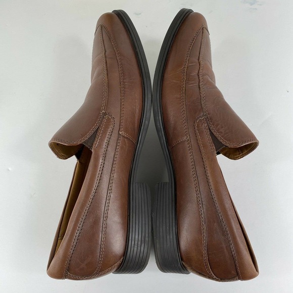 Clarks‎ Tilden Free Slip On Loafers Dark Tan Comfort Shoes Goring Mens Size 11 M main image 4